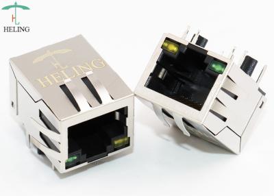 Chine Par - le connecteur de PoE RJ45 de trou avec le tuyau d'indicateur d'IEM GRE/YEL LED à vendre