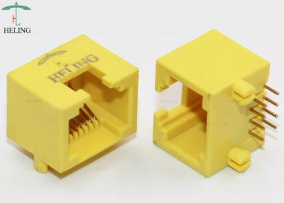 China Klinke herauf Unshielded RJ45 durch das Loch-Verbindungsstück rechtwinklig für das Ethernet Automobil zu verkaufen