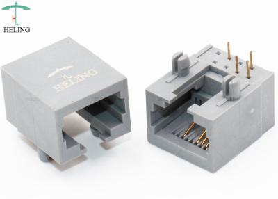 China Unshielded RJ45 Hafen des Verbindungsstück-1x1 rechtwinkliges CER UL-MJ562204-G011-RN1 zu verkaufen