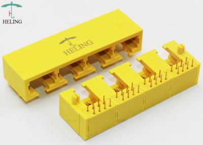 China Conector modular lateral sin blindaje THT MJ5608-Y014-HRN2 de la entrada RJ45 Jack en venta