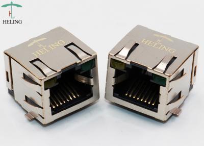 China Single Port SMT RJ45 Modular Jack Connector With LED MJ5688-B111-HRS2L2-C for sale