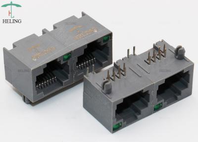 Cina 1x2 R/A Ports il connettore modulare Unshielded Jack/8P8C MJ5688P-G012-XPRNL1 di lan RJ45 in vendita