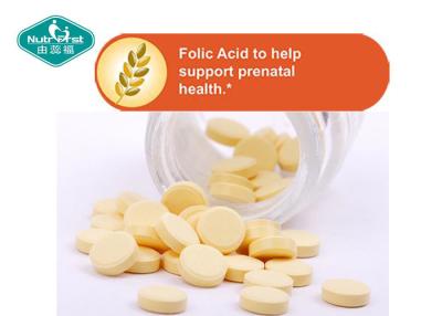 China Folic Acid Vitamin B9 400mcg Tablets for Prenatal Support and Birth Defects for sale