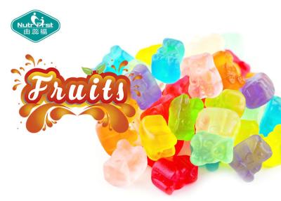 China Flavor Gummies Bears with Flavor Cherry, Pink Grapefruit, Watermelon, Strawberry, Orange, Blue Raspber for sale