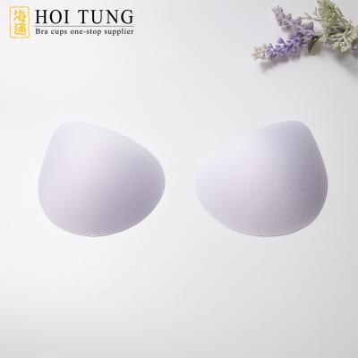 China Memory Foam Bra Cup 047 Hotsale Waterdrop Molded Bra Cups For Sports Nursing Bra Inserts for sale