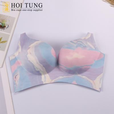 China Laminated Bra Cups 273 High Quality One Piece Breathable Molded Lift Up Bra Cup Sewing In Bra for sale