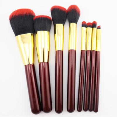 China Angular Blush Synthetic Soft Cosmetic Brushes Private Label Wholesale Hair Beauty Makeup Brush Set Customized 8pcs for sale