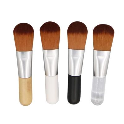 China Best Selling Mini Face Crystal Wood Custom Logo Mud Facial Mask Brush Ahyee 8CM Makeup Base Brush Mask Brush for sale