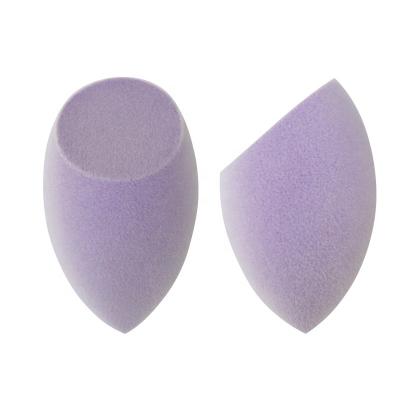 China Dual Layer Soft Fuzzy Velvet Microfiber Makeup Sponge Blender With Micro Fiber Assembled Face Beauty Makeup Tool for sale