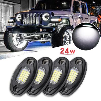 China 4x4 IP68 Waterproof Offroad Led Offroad Led Rock Light 12v Led Pod Under Car 4x4 Pod Truck Single Led White Led Rock Light for sale