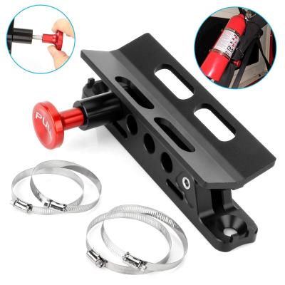 China Vehicle ATV UTV Adjustable Free Bracket Panel Switch Roll Bar Fire Extinguisher Mount Bottle Holder for sale