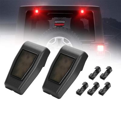 China For Jeep Wrangler JK 2007-2017 JK LED Brake Lights Tailgate Tail Light Rear Window Glass Led Hinge Trim Tail Light for sale