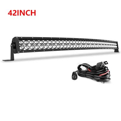 China 9-30v offroad car top roof light bar 9-30v led light bar curved switch harness kc light bar for sale