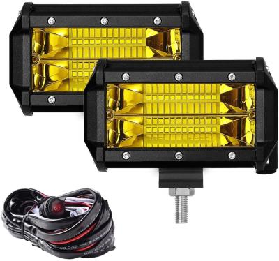 China 9-30v 9-30V Car Accessories Bumper Led Work Light Bar 144w Light Bars Trucks Led Offroad Led Light Bar Yellow for sale