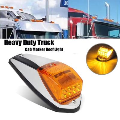 China Universal Heavy Duty Trucks Amber Top Roof Marker Lights 12V Truck Cab Beacon Lights For Kenworth for sale