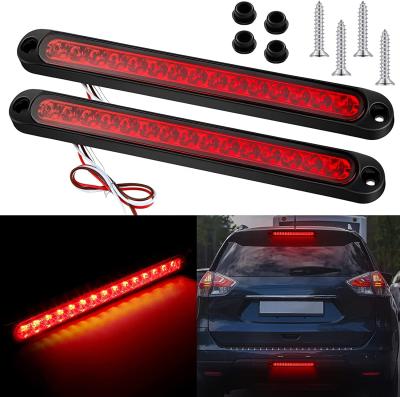 China High Bright Waterproof E-Mark 12V Red 24 Volt UV Brake Tail Stop Trailer RV Truck PC LED Light Bars for sale