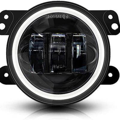 China For jeep jk jku 3000lm 6000-6500K high cost effective 4 inch led round fog lights for car pick up for sale