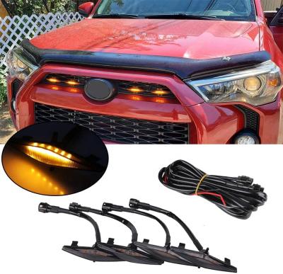 China With Hot Sale Amber Lens Led Grille Light Wiring 4PCS Smoke Kits For Toyota 4Runner for sale