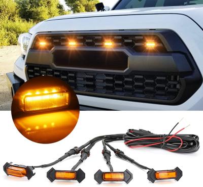 China With Wiring Amber Led Lights With Wiring 4pcs Led Grill Light For Tacoma for sale