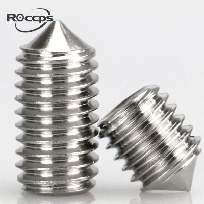 China Stainless NO SCREW/Hexagon MAIN Plug Set Screws With Cone Point for sale