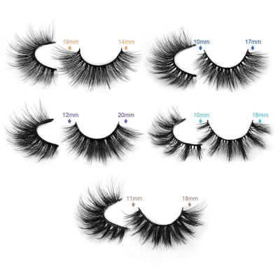 China Seller 25mm Long 25mm mink 5d eyelashes lashes3d natural silk eyelashes lashes natural wholesale bulk custom box false packing for sale