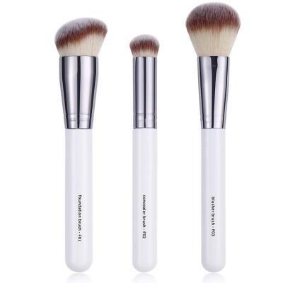 China Foundation Concealer Brush& Blush Brush Skin-Friendly Face Blush Bronzer Travel Buffing Dotting Contour Makeup Liquid Blending Set Brush for sale