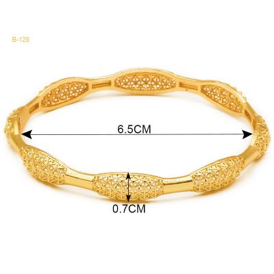 China Romantic Alloy Bangle Gold Color Bracelets For Women Girl Luxury Brand Elegant Screw Bangle Decoration Jewelry Gift Accessory for sale