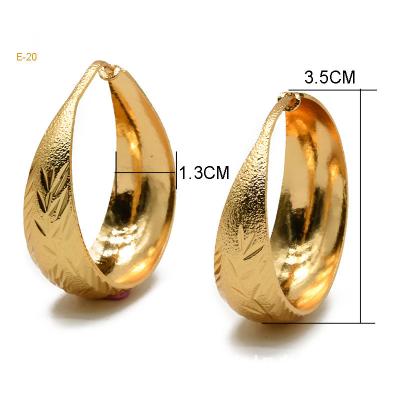 China Luxury Charming Heart Women Earring Accessories Real 24k Gold Plating FASHIONABLE Exquisite Micro Earrings Wedding Gold Plated Dangle Earring for sale