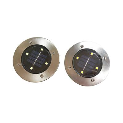 China Stainless Steel Underground Lamp Solar Ground Lights  Plaza Area Park 0.8W LED Light Buried Light en venta