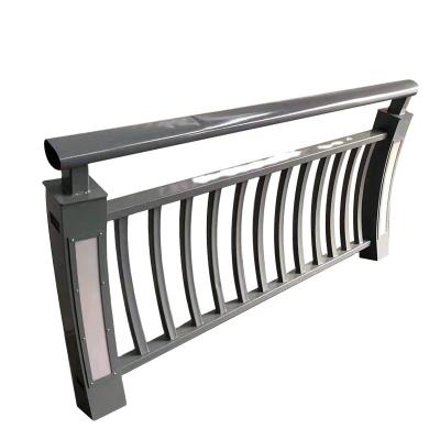 China Durable Aluminum alloy fence river landscape guardrail villa fence light box aluminum alloy guardrail for sale