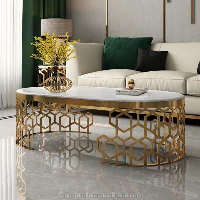 China Modern& luxury modern marble tea coffee table for living room design for sale