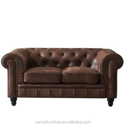 China Union Jack Antique Tan Chesterfield Sectional Leather Sofa for sale