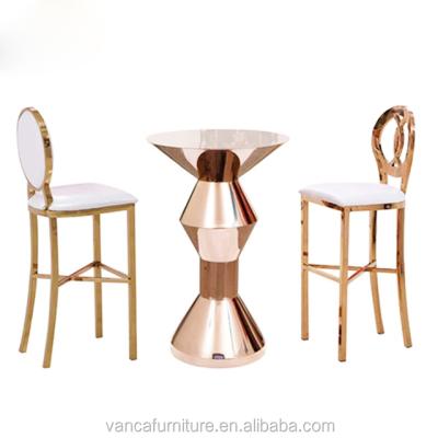 China Super Comfortable High Quality Stainless Cocktail Table Bar Table For Wedding for sale