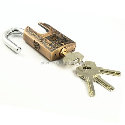 China Brass Locker Lock Security Key Shackle Protected Brass Doors Padlock for sale