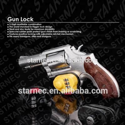 China Zinc Alloy Safety Trigger Combination Gun Lock Box for sale