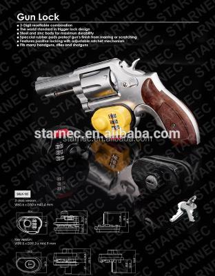 China Zinc Alloy Gun Lock Combination Trigger Lock For Guns Launch Safe for sale