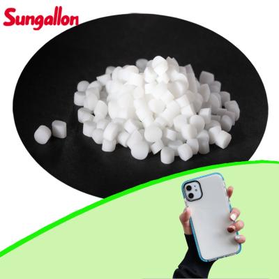 Chine Blanc opaque 40A ~ 90A Vulcanisants thermoplastiques Matériaux élastomères TPR Matériau plastique pour boîtier de téléphone à vendre