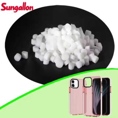 China 40A Hardness Thermoplastic Rubber TPR White Opaque For Wearable Tech Overmolding for sale