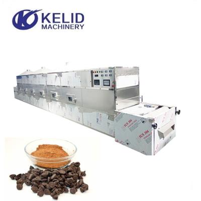 China Vegetable Processing Plant 30 KW Industrial Microwave Tunnel Cocoa Powder Drying and Sterilization Machine for sale