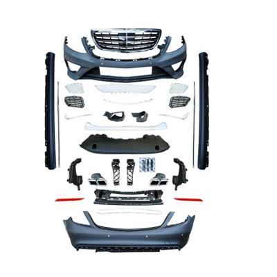 China High Quality Cheap PP Light Frame Body Front Lip In Car Spoiler Bumper Kit For Benz To W221 2005-2013 for sale