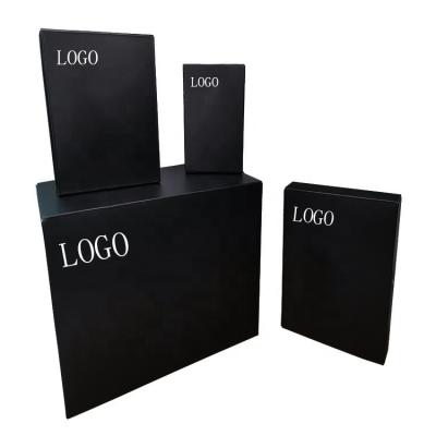 China Eco-Friendly Recycled Materials Custom Design Empty Black Luxury Paper Package Cardboard Mobile Phone Cell Phone Box for sale