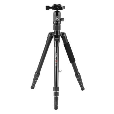 China Kingjoy Portable Flexible Portable Light Weight Professional Camera Tripod Kit Aluminum Alloy Video Tripod for sale