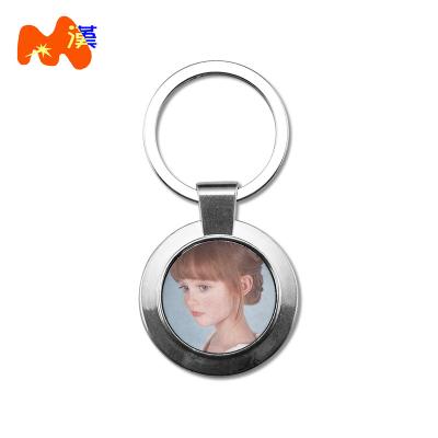 China Christmas Decorations Sublimation Blanks Key Ring A87 Sublimation Metal Key Chain Keychains for sale