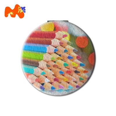 China Magnifying Handmade Craft Print Your Favorite Image Sublimation Small Mirror B43 Sublimation Blanks Mirror Covering Makeup Material Mirr for sale