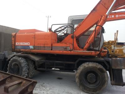 China EX160WD USED HITACHI EX160WD WHEEL EXCAVATOR FOR SALE ORIGINAL JAPAN for sale