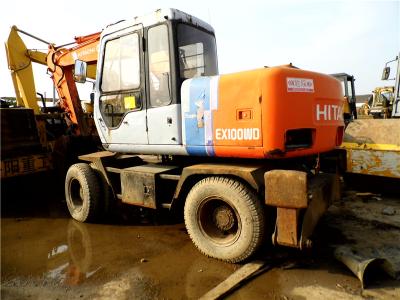 China Original japan Used HITACHI EX100WD-2 Wheel Excavator for sale