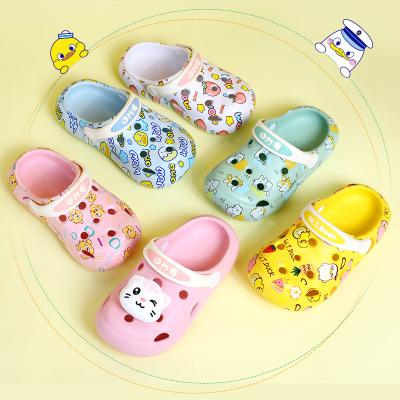 China 2022 Summer Waterproof Unisex Garden Shoes Cute Cartoon Girl Eva Children Clogs Shoes For Kids for sale