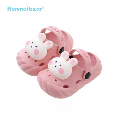 China Lovely Cartoon Garden Eva Shoes Rabbit Rubber Patch Kids Sandal Waterproof Hot Selling Clogs Shoes For Kids for sale