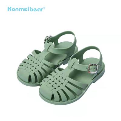 China Cheap Factory Round Wholesale Price Rubber Kids Boy Baby Toddler Kids Summer Waterproof Cute For Girls Sandals Jelly Shoes for sale