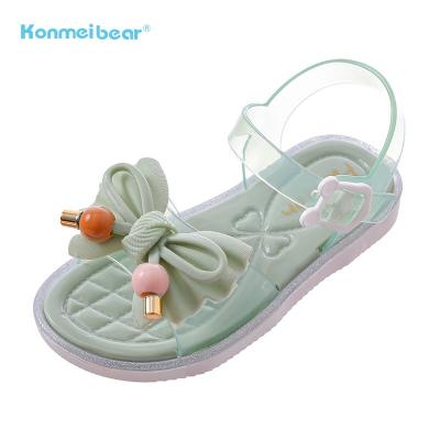 China Waterproof 2022 PVC Princess Jelly Children Sandals Colorful Jelly Sandals for sale